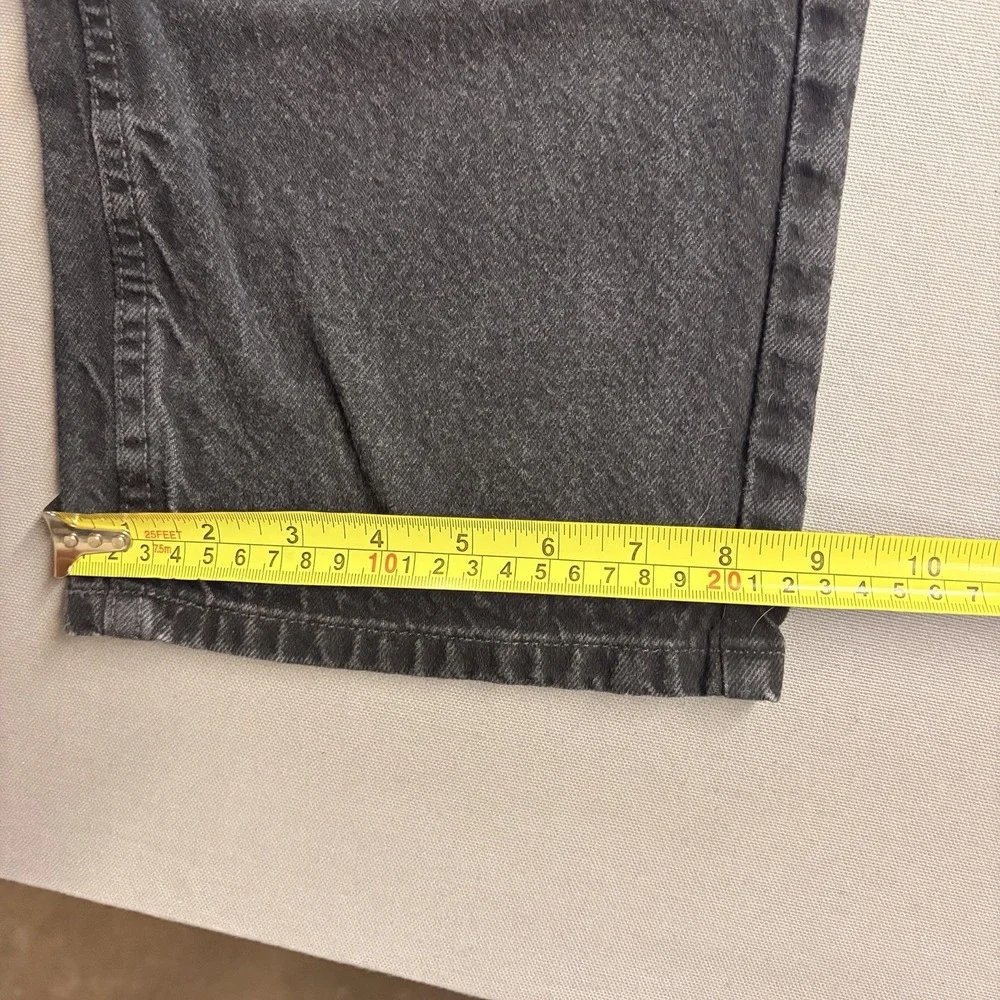 BDG Urban Outfitters Carpenter Jeans Black Wide Leg Baggy Womens 24 Cotton
